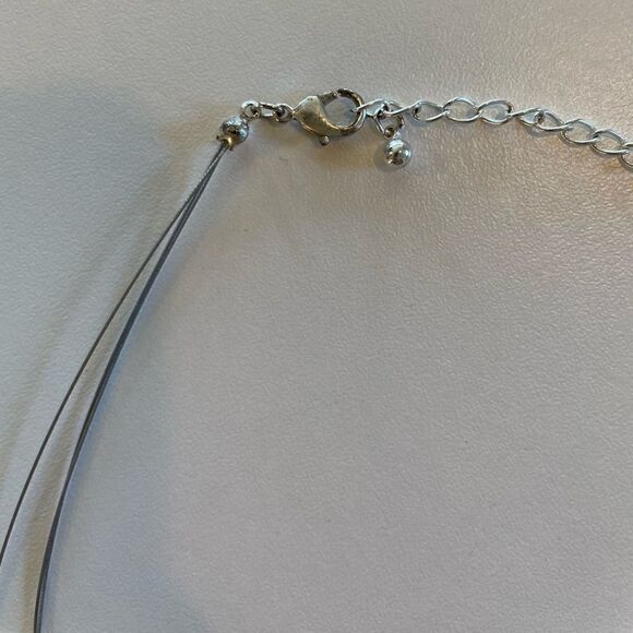 Avon 2000 New in Box Glass Cat's Eye Accent Cable Necklace & Earring Sent - Picture 9 of 9